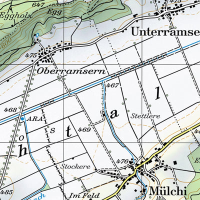 SwissTopo Solothurn, 1:50,000 digital map