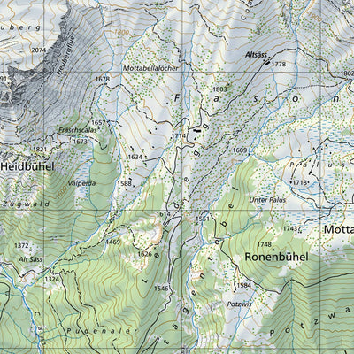 SwissTopo Spitzmeilen, 1:25,000 digital map