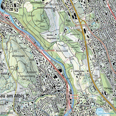 SwissTopo Stäfa, 1:25,000 digital map