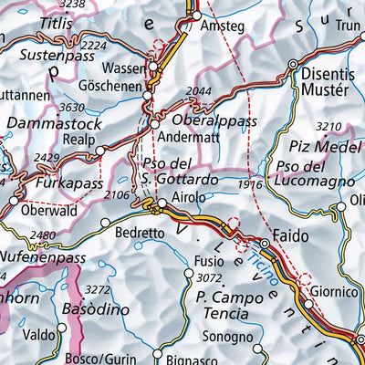 SwissTopo Switzerland, 1:1,000,000 digital map