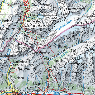 SwissTopo Switzerland, 1:500,000 digital map