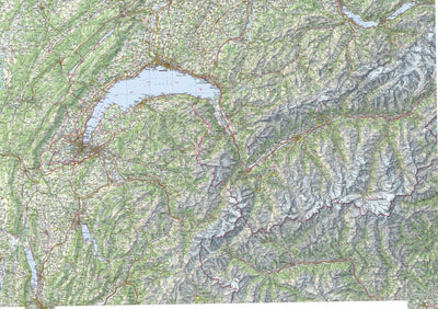 SwissTopo Switzerland SW, 1:200,000 digital map