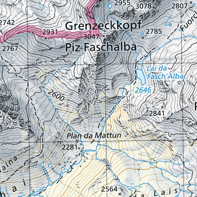 SwissTopo Tarasp, 1:50,000 digital map