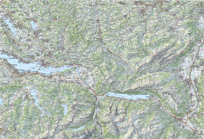 SwissTopo Toggenburg, 1:100,000 digital map