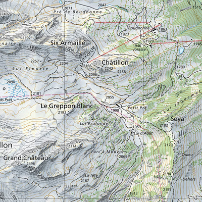 SwissTopo Val d'Illiez West, 1:25,000 digital map