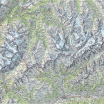 SwissTopo Val de Bagnes, 1:100,000 digital map