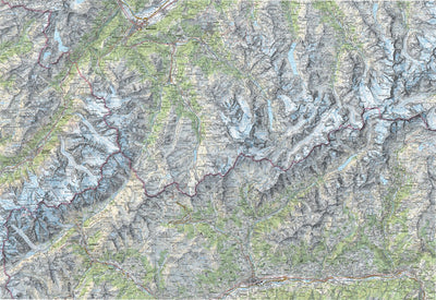 SwissTopo Val de Bagnes, 1:100,000 digital map