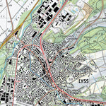 SwissTopo Val de Ruz, 1:25,000 digital map