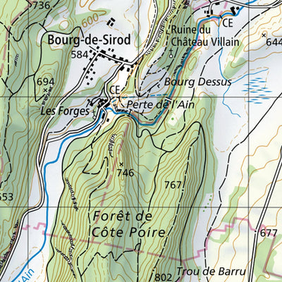 SwissTopo Vallée de Joux, 1:50,000 digital map