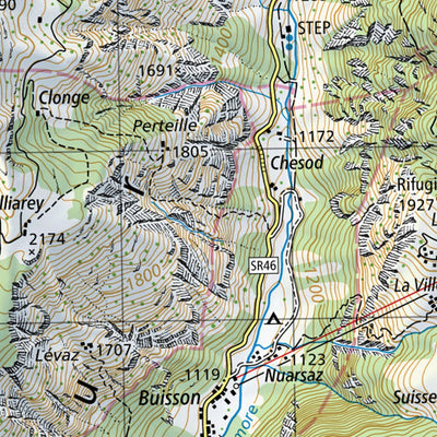 SwissTopo Valpelline, 1:50,000 digital map