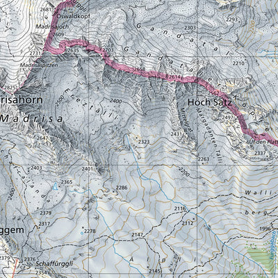 SwissTopo Vättis, 1:25,000 digital map