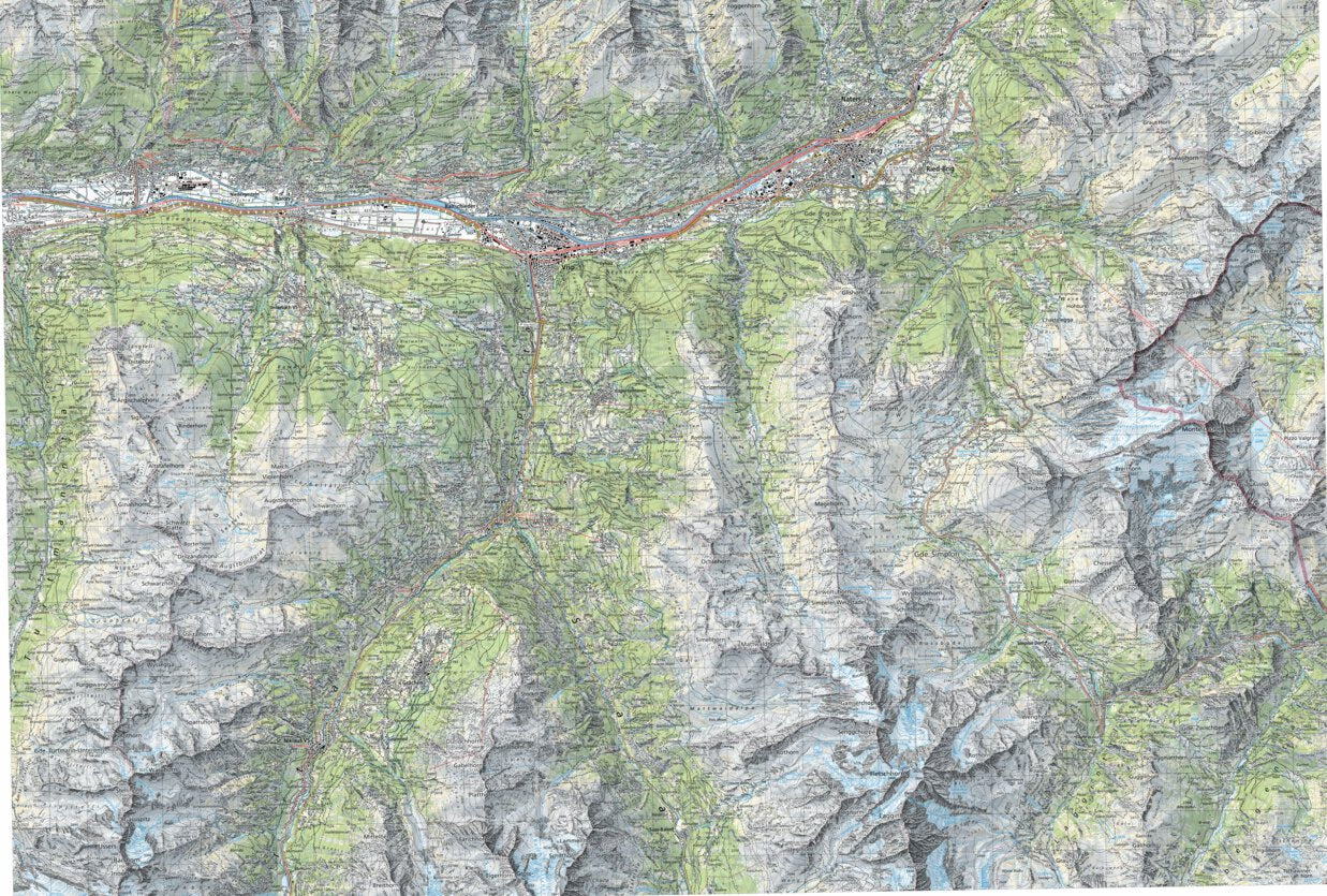 Visp, 1:50,000 Map by SwissTopo | Avenza Maps
