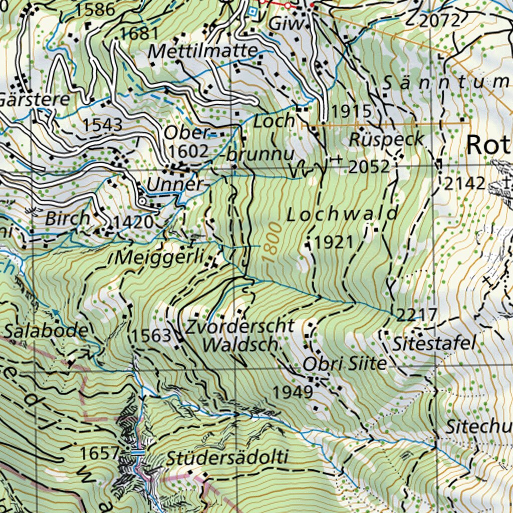 Visp, 1:50,000 Map by SwissTopo | Avenza Maps