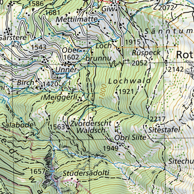 SwissTopo Visp, 1:50,000 digital map