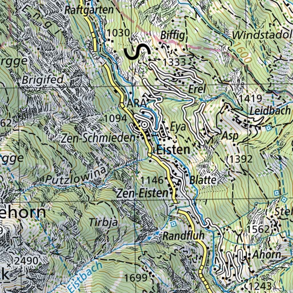 Visp, 1:50,000 Map by SwissTopo | Avenza Maps