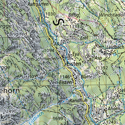 SwissTopo Visp, 1:50,000 digital map