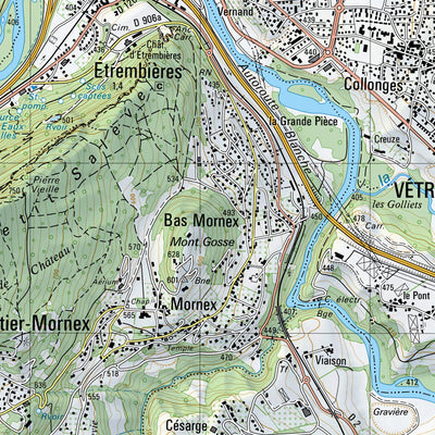 SwissTopo Vissoie, 1:25,000 digital map