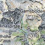 SwissTopo Vorarlberg, 1:100,000 digital map