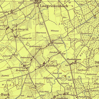 SwissTopo Weinfelden, 1:25,000 GA digital map