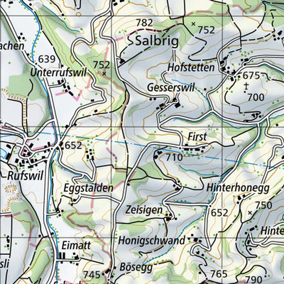 SwissTopo Willisau, 1:50,000 digital map