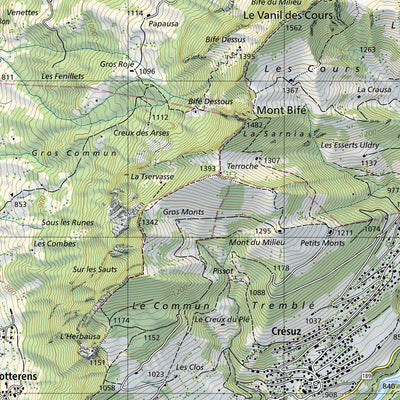 SwissTopo Zernez, 1:25,000 digital map