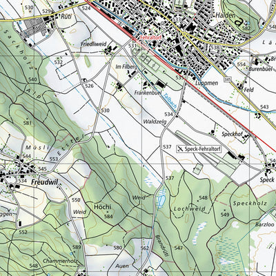 SwissTopo Zürich, 1:25,000 digital map