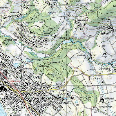 SwissTopo Zürich, 1:25,000 digital map