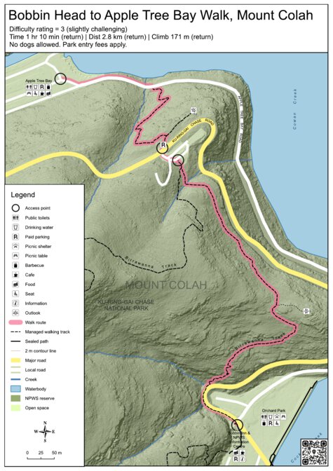 Bobbin Head to Apple Tree Bay Walk Map by Sydney Bushwalking Maps ...