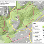Sydney Bushwalking Maps Twin Creeks-Howson Walk, Turramurra digital map