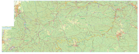 A Bükk kedvelt kirándulóhelyei turista-biciklis térkép, tourist, biking map Preview 1
