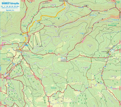 Szarvas András private entrepreneur Bánkút turista-biciklis térkép, tourist, biking map digital map