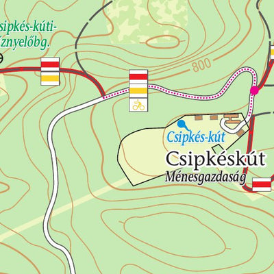 Szarvas András private entrepreneur Bánkút turista-biciklis térkép, tourist, biking map digital map