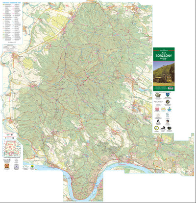 Börzsöny, Naszály, Ipoly turista-biciklis térkép, Tourist & Biking Map Preview 1