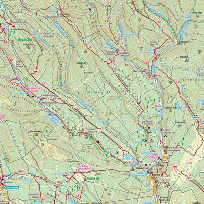 Börzsöny, Naszály, Ipoly turista-biciklis térkép, Tourist & Biking Map Preview 2