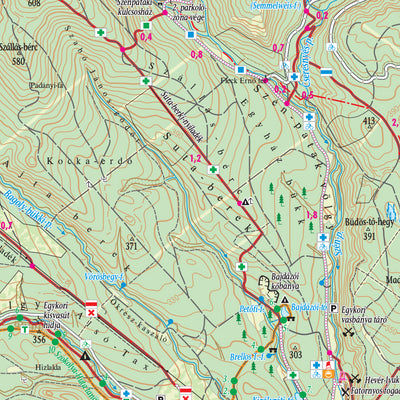 Börzsöny, Naszály, Ipoly turista-biciklis térkép, Tourist & Biking Map Preview 2