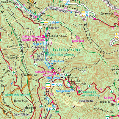 Bükk turista-biciklis térkép, tourist, biking map Preview 3