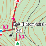 Csóványos / Nagy-Hideg-hegy turista, biciklis térkép, tourist-biking map, Preview 2