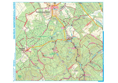 Szarvas András private entrepreneur Cuha-völgye, Bakonyszentlászló-Fenyőfő turista,-biciklis térkép, tourist-biking map, digital map