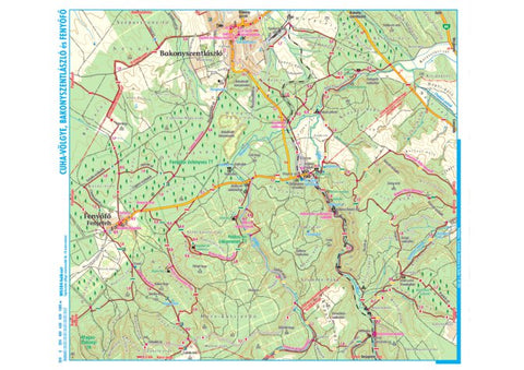 Szarvas András private entrepreneur Cuha-völgye, Bakonyszentlászló-Fenyőfő turista,-biciklis térkép, tourist-biking map, digital map