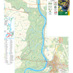 Gemenc (Duna: Szekszárd-Baja) turista, biciklis és vizisport térkép, Tourist & Biking Map, Preview 1