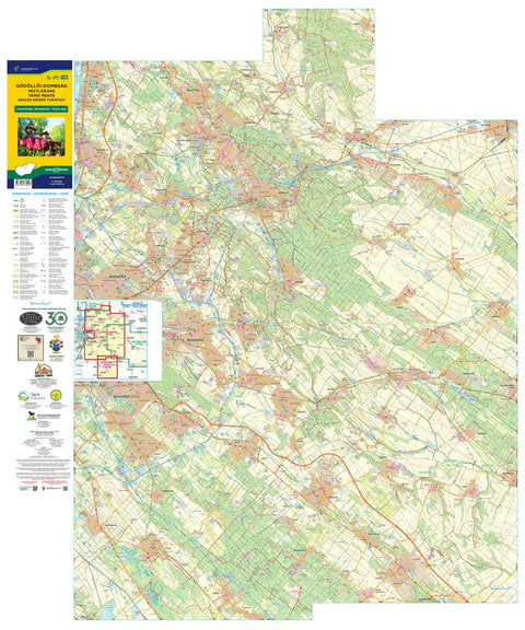 Gödöllői-dombság, Pesti-síkság, Tápió mente turista-biciklis térkép, tourist-biking map, Preview 1