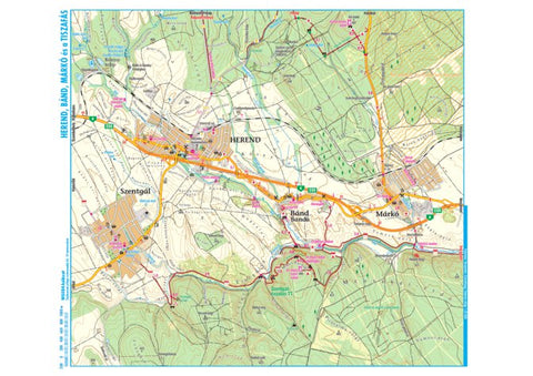 Szarvas András private entrepreneur Herend, Bánd, Márkó, Tiszafás turista,-biciklis térkép, tourist-biking map, digital map