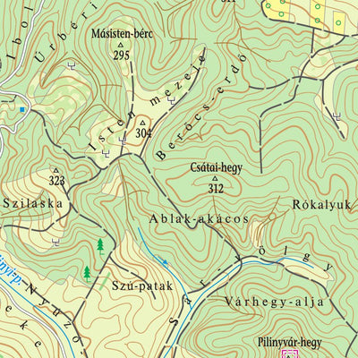Szarvas András private entrepreneur Ipolytarnóc környéke, Litke-Etesi-dombság turistatérkép digital map