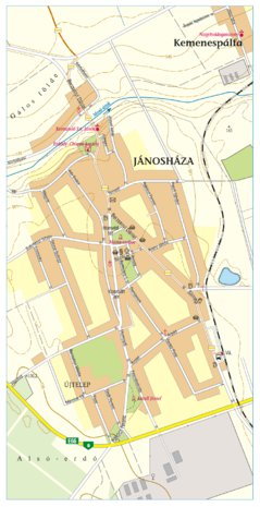 Szarvas András private entrepreneur Jánosháza city map, várostérkép digital map