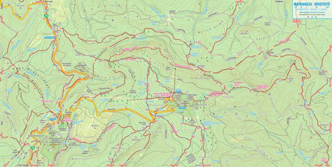 Szarvas András private entrepreneur Kékestető és Mátraháza turista, biciklis térkép, tourist-biking map digital map