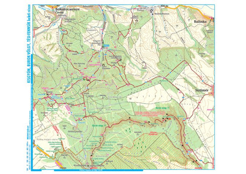 Szarvas András private entrepreneur Kisgyón, Burok-völgy, Tési-fennsik (Kelet) turista-biciklis térkép, tourist-biking map, digital map