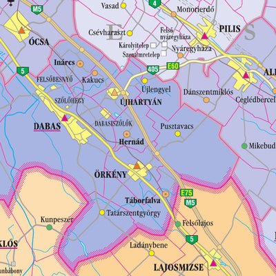 Szarvas András private entrepreneur Magyarország közigazgatási térkép Administrative map of Hungary digital map