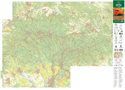 Mátra, Mátraalja turista és biciklis térkép, tourist-biking map, Preview 1
