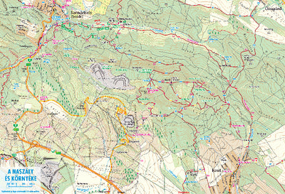 Naszály turista-biciklis térkép, tourist-biking map, Preview 1