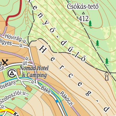 Szarvas András private entrepreneur Noszvaj -Síkfőkút turista-biciklis térkép, tourist, biking map digital map